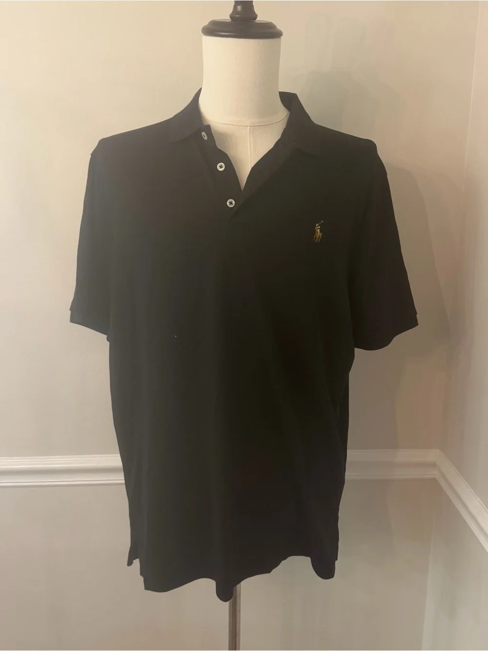 Polo ralph lauren black polo shirt- Size large